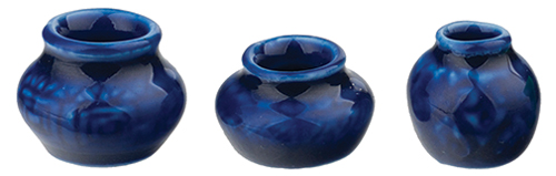 Cobalt Blue Vase, 3 pc.